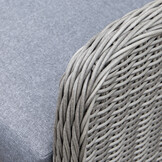 Glasgow lounge balkonset 2 personen | wicker + aluminium | Blended Grey | 5-delig