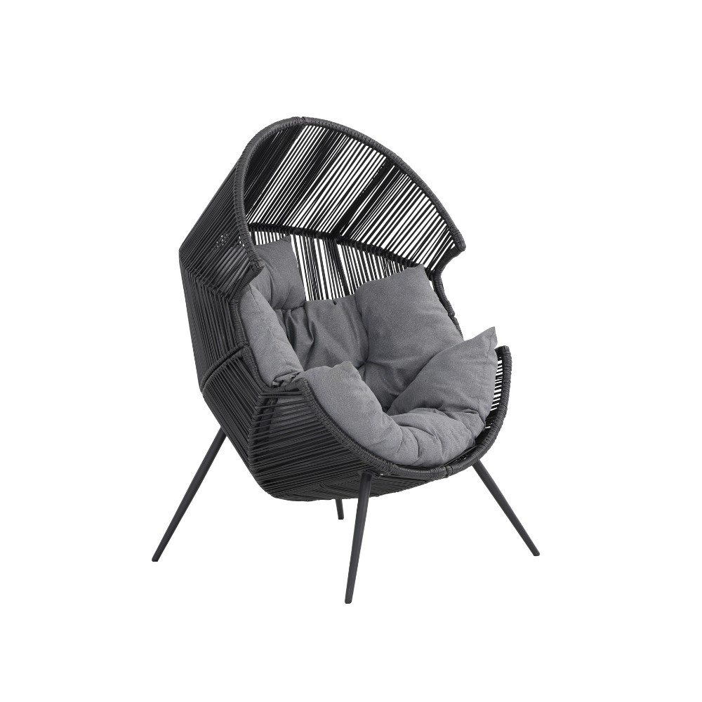 Cozy loungestoel tuin | staal | antraciet afbeelding