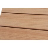 Sirena visgraat dining tuintafel 4 personen | polywood + aluminium | Natural Wood | Ø120cm rond