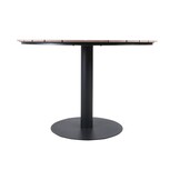Sirena visgraat dining tuintafel 4 personen | polywood + aluminium | Natural Wood | Ø120cm rond
