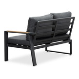 Lola dining loungeset 6 personen | aluminium + polywood | antraciet | 3-delig - 288x220cm