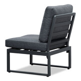 Lola dining loungeset 6 personen | aluminium + polywood | antraciet | 3-delig - 288x220cm