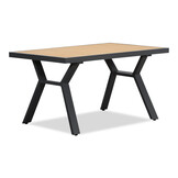 Lola dining loungeset 6 personen | aluminium + polywood | antraciet | 3-delig - 288x220cm