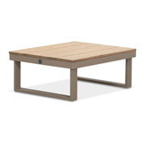 Titan hoek loungeset 4 personen | aluminium + hardhout | beige/Light teaklook | 3-delig - 247x167cm