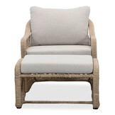 Bruno lounge balkonset 2 personen | wicker + teakhout | Desert Tan | 5-delig