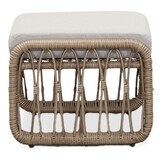 Bruno lounge balkonset 2 personen | wicker + teakhout | Desert Tan | 5-delig