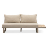Canyon hoek loungeset 5 personen | aluminium + hardhout | beige | 4-delig - 288x288cm