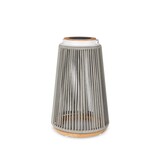 Rocca sfeerlamp tuin solar | aluminium + teakhout | grijs | 56cm