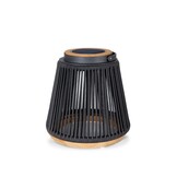 Rocca sfeerlamp tuin solar | aluminium + teakhout | antraciet | 37cm