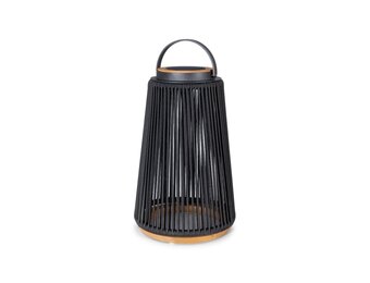 Rocca sfeerlamp tuin solar | aluminium + teakhout | antraciet | 56cm