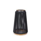 Rocca sfeerlamp tuin solar | aluminium + teakhout | antraciet | 56cm