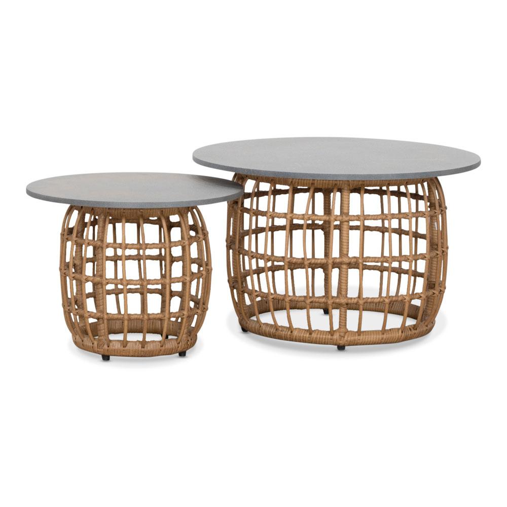 Flow hoek loungeset met stoel 6 personen | wicker + aluminium | Bamboo antraciet | 6-delig - 210x210cm