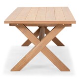 Riga/Karlstad wit dining tuinset | 6 personen | teakhout + kunststof | 250cm