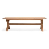 Riga/Karlstad wit dining tuinset | 6 personen | teakhout + kunststof | 250cm