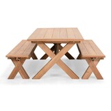 Riga picknick dining tuinset | 6 personen | hardhout | 250cm