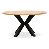 Cleve/Ropera Sahara Dust dining tuinset | 5 personen | teakhout + touw | 140cm rond