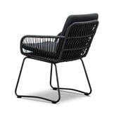 Palau/Harper Lava Grey dining tuinset | 5 personen | teakhout + touw | 140cm