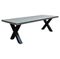 BUITEN living Lyon betonlook dining tuintafel 6 personen | polystone + staal | betonlook | 250cm