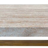 Velora dining tuintafel 8 personen | polystone + hardhout | travertinlook | 300cm