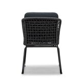 Palau/Tulum Lava Grey dining tuinset | 4 personen | teakhout + touw | 120cm rond