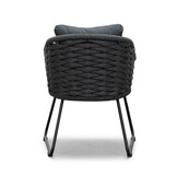 Velora/Ropera Lava Grey dining tuinset | 6 personen | travertin + touw | 250cm