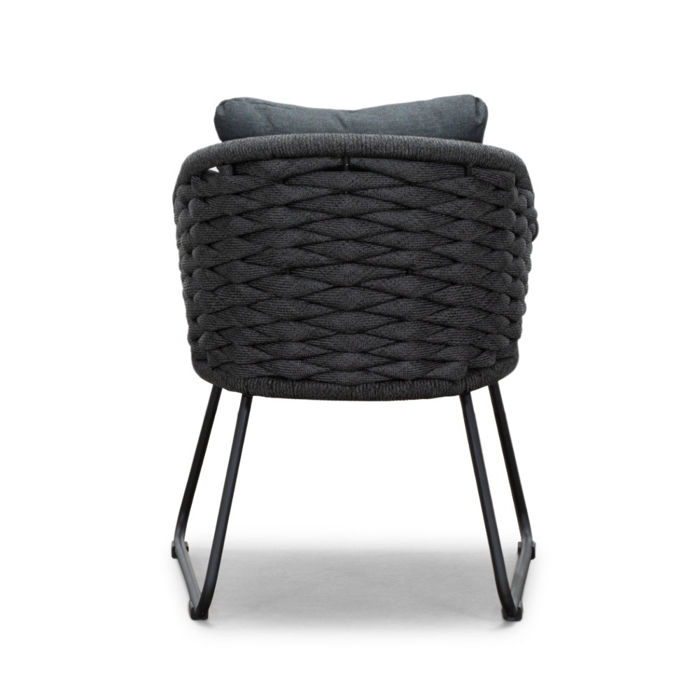 Velora/Ropera Lava Grey dining tuinset | 6 personen | travertin + touw | 250cm