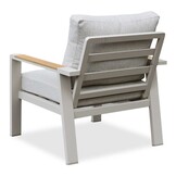 Lola dining stoel-bank loungeset 5 personen | aluminium + polywood | beige | 5-delig