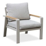 Lola dining stoel-bank loungeset 5 personen | aluminium + polywood | beige | 5-delig