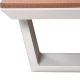 Nevada hoek loungeset 6 personen | aluminium + polywood | beige | 3-delig - 305x228cm