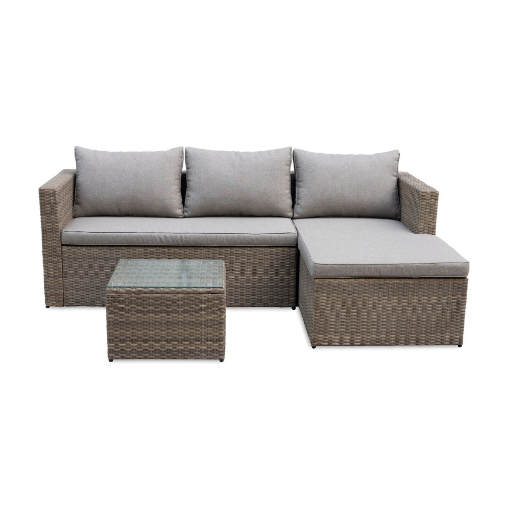 Bermuda Chaise Longue Loungeset 3-delig