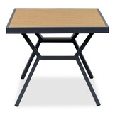 Lola dining stoel-bank loungeset 5 personen | aluminium + polywood | antraciet | 5-delig