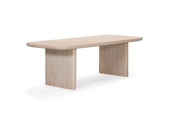 Mees dining tuintafel 6 personen | polystone | travertinlook | 240cm