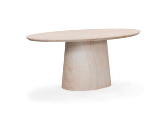 Max dining tuintafel 4 personen | polystone | travertinlook | 200cm ovaal