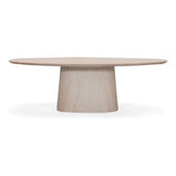 Max dining tuintafel 6 personen | polystone | travertinlook | 240cm ovaal