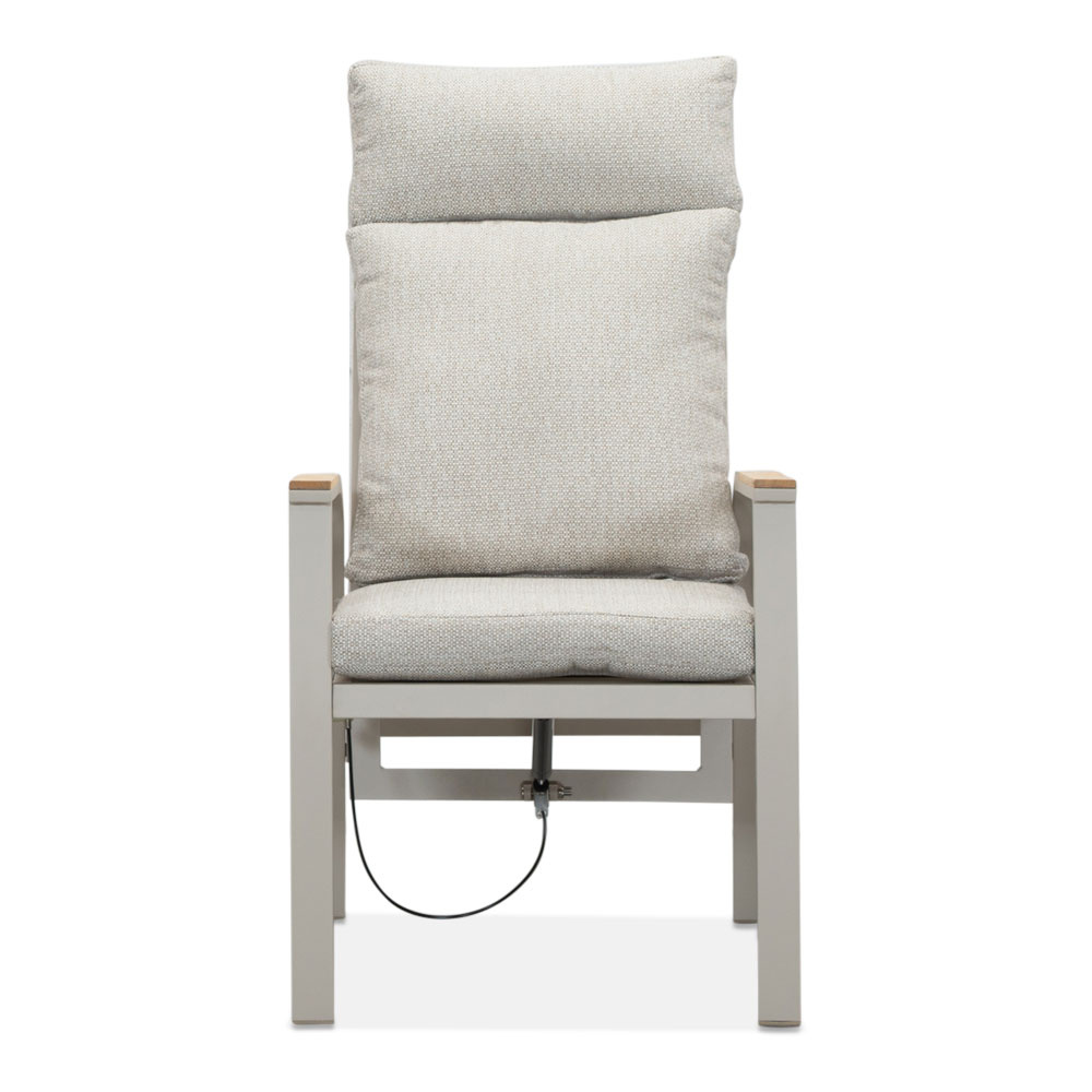 Annecy beige dining tuinset | 6 personen | teakhout + aluminium | 227cm