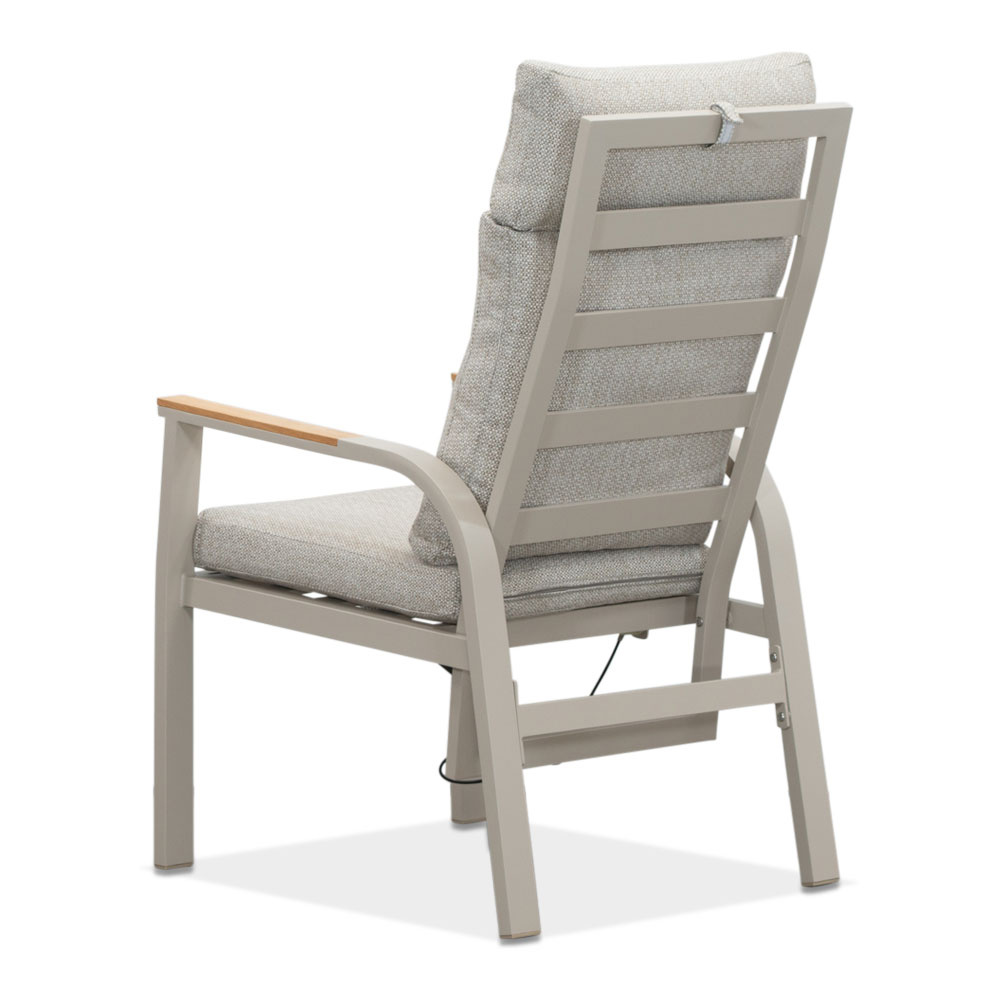 Annecy beige dining tuinset | 6 personen | teakhout + aluminium | 227cm