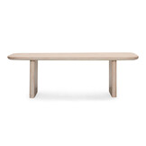 Mees/Harper Sandstone dining tuinset | 6 personen | travertin + touw | 240cm