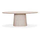 Max/Harper Sandstone dining tuinset | 6 personen | travertin + touw | 240cm ovaal