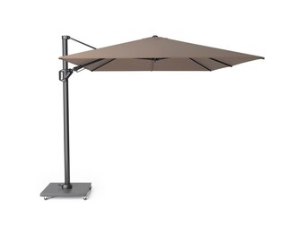 Challenger T² zweefparasol - premium doek | 350x260cm  | Havanna