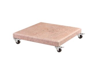 Venezia parasolvoet 90kg met zwenkwielen | graniet | beige