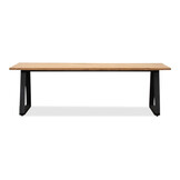 Elena/Carlos antraciet dining tuinset | 6 personen | teakhout + wicker | 240cm