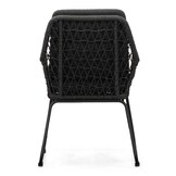 Elena/Valencia Lava Grey dining tuinset | 6 personen | teakhout + touw | 240cm