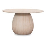 Joep/Rico zand dining tuinset | 4 personen | travertin + aluminium | 135cm rond