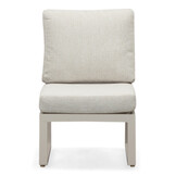 Seattle hoek loungeset 6 personen | aluminium + polywood | beige | 5-delig - 270x210cm