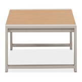 Seattle hoek loungeset 6 personen | aluminium + polywood | beige | 5-delig - 270x210cm