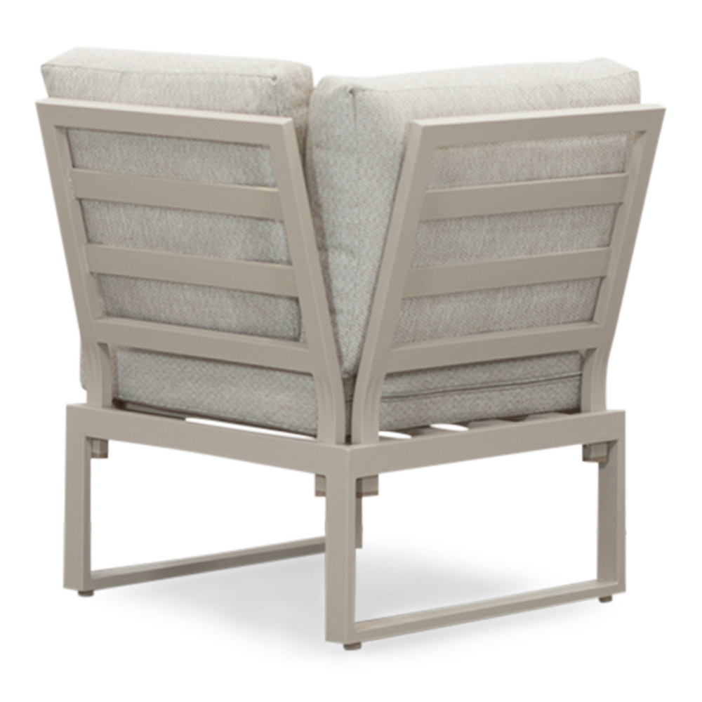 Seattle hoek loungeset met stoel 7 personen | aluminium + polywood | beige | 4-delig - 270x210cm