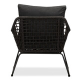 Valencia/Aurora stoel-bank loungeset 5 personen | touw + teakhout | Lava Grey | 5-delig