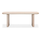 Mees/Dakota beige/wit dining tuinset | 4 personen | travertin + touw | 200cm