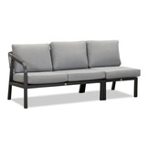 Attica dining loungeset 6 personen | aluminium + touw | antraciet | 4-delig - 265x204cm