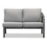 Attica dining loungeset 6 personen | aluminium + touw | antraciet | 4-delig - 265x204cm